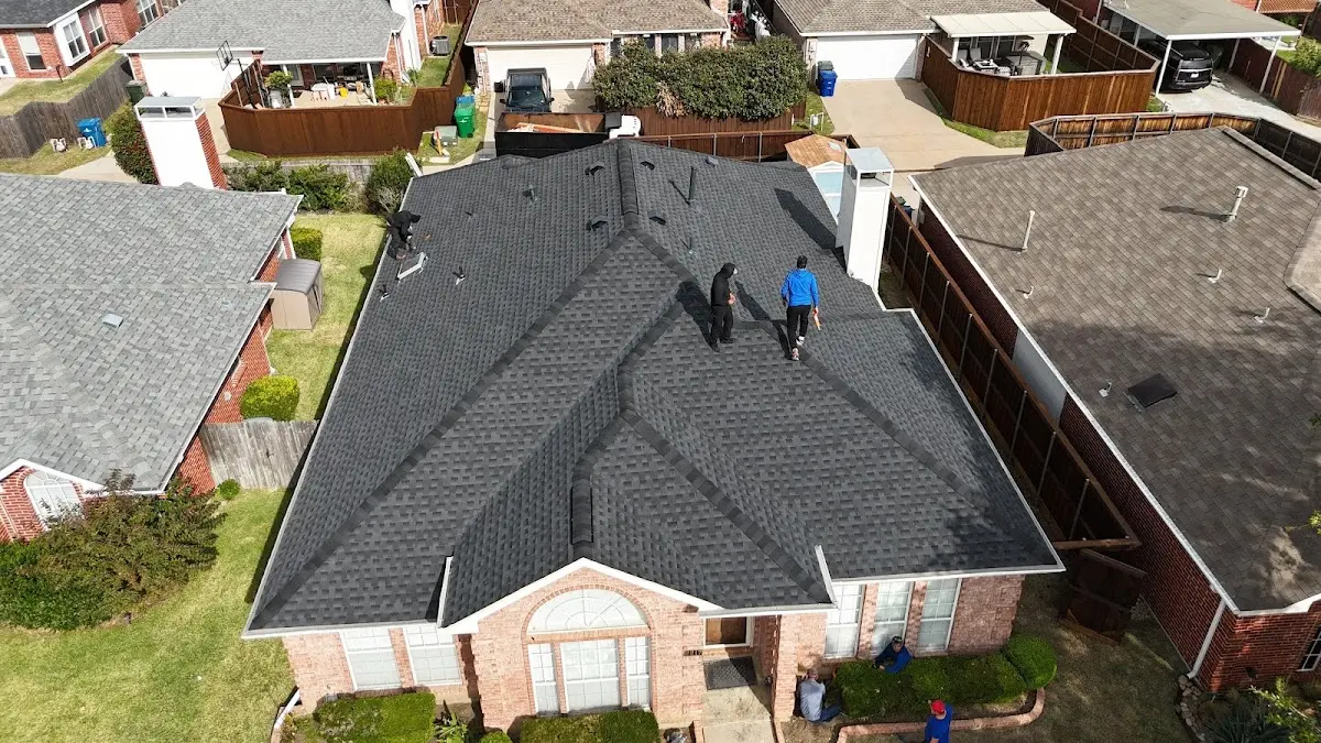 Slate & Tile Roof Repair work in progress on a Cheverly property